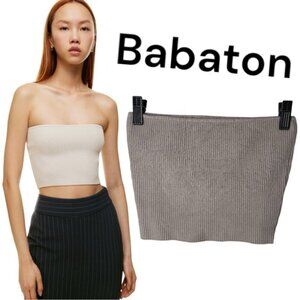 Aritzia Babaton Sculpt Knit Cropped Tube Top size S